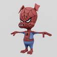 Renders0010.png Piter Porker Spiderham Spiderman Spiderman Spiderverse Textured Lowpoly