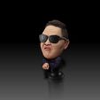 Psy03.jpg Psy-Gangnam style-Caricature figurine- 3d model-3d print ready