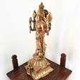 20201230_125231.jpg Vishnu the Preserver with Garuda (eagle) - Chola bronze style