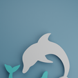 DELFIN-RENDER.png Marine Dance: Minimalist Dolphin Painting