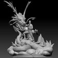 Preview09.jpg Shang Chi and Dragon Diorama - Marvel 3D print model