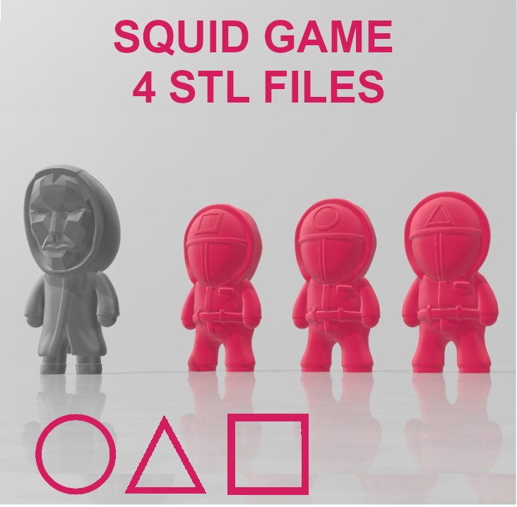 boss_and_soldiers.png Download STL file Guards - SQUID GAME 4 stl • 3D print template, Chamunizu