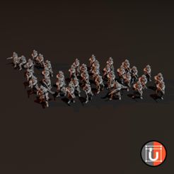 WholeArmy_2.jpg Бесплатный STL файл 750p Расходная бригада для Гримдарка будущего・Модель 3D-принтера для скачивания