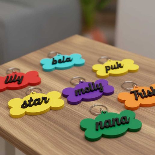 butterbone_tag.jpeg Бирка для собаки STL | Настраиваемая бирка с именем питомца для 3D-печати