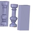 blsn06wform-blsn-stl-05.jpg custom-made concrete or plaster baluster with casting mold 3d-print cnc