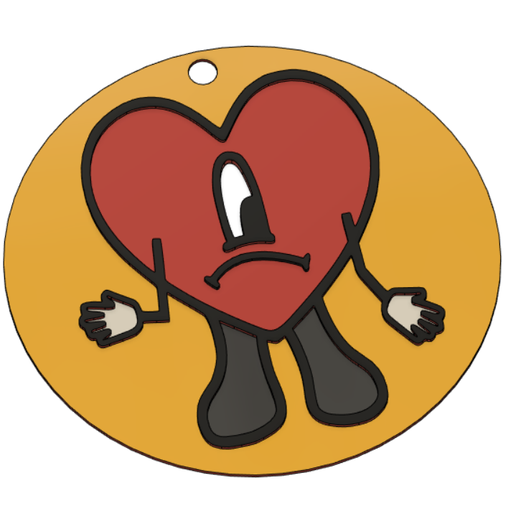 BAD BUNNY - A SUMMER WITHOUT YOU KEYCHAIN 3D model