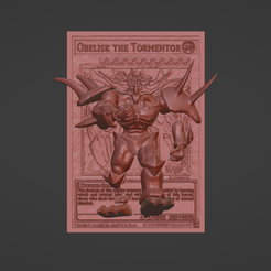 Obelisk_01a.png Fichier 3D OBELISK LE TORMENTOR - Carte 3D / 4D - Fichier d'impression 3D personnalisé - YuGiOh・Objet pour impression 3D à télécharger