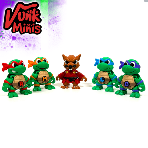 FreshStartCrytid19.png Teenage Mutant Ninja Turtles Mini Pack MultiColor Flexis