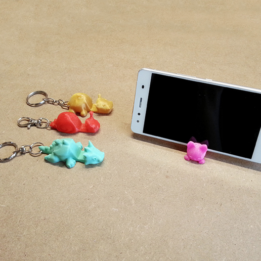 Keychain / Smartphone Stand 3D model