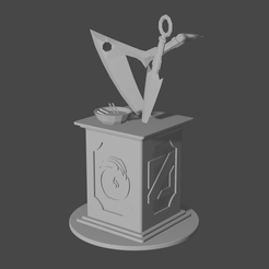Akali-League-of-Legends-Pedestal-Side.png STL-Datei Akali-Waffen League of Legends・Design für 3D-Drucker zum herunterladen