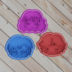 untitled.png STL-Datei COOKIE CUTTER set harry potter 3・Design für 3D-Drucker zum herunterladen