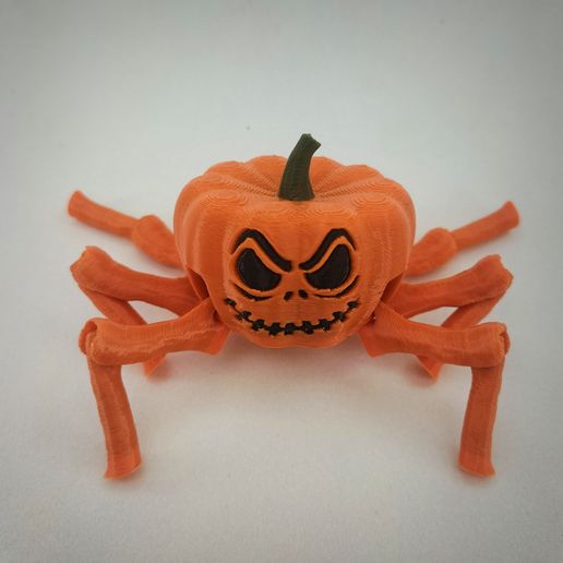IMG_20241018_015554.jpg Flexi Halloween Pumpkin Spider now available in 3mf and stl