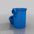 cup_gimbal_wpipe.png Beer Pop Soda Can Holder and Passive Gimbal with optional pipe holder