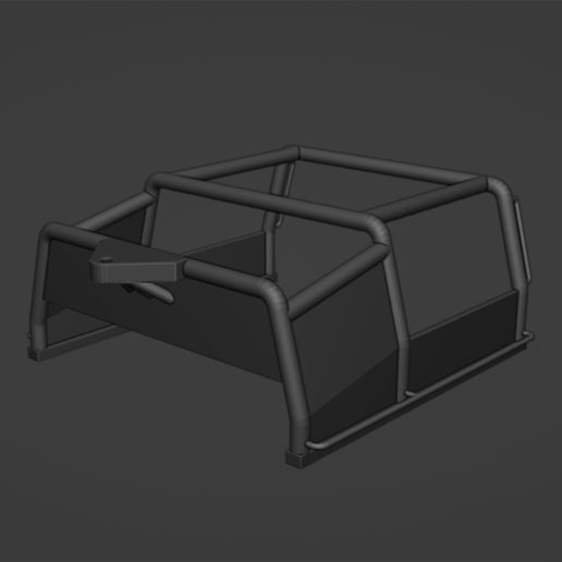 Rear Tubular Cage with Side Armor for Military Pickup or Patrol V2