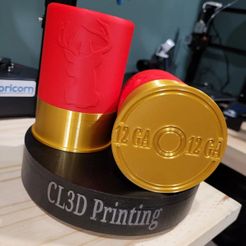 12gaBuck.jpg STL file Shotgun Shell Drink Koozie・3D printing model to download