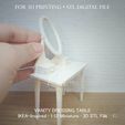 Miniature-Vanity-Dressing-Table.jpg MINIATURE IKEA-INSPIRED  VANITRY DRESSER  | Miniature Furniture | Dollhouse Decor