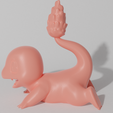 char model2 1.png STL file Charmander evolution pack (9 models, 3 positions each evolution)・3D print design to download