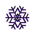 Snowflake E.stl Fichier STL gratuit Flocons de neige・Idée pour impression 3D à télécharger