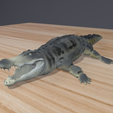 2.png Crocodile - ARTICULATING FLEXI WIGGLE PET, PRINT IN PLACE