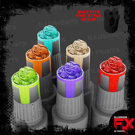 SPACE CHAPLAIN HELMET - AK INTERACTIVE QUICK GEN COLOUR COLOR TRANSLUCENT BOTTLE SWATCH SUPER MINI CAP - 18ML