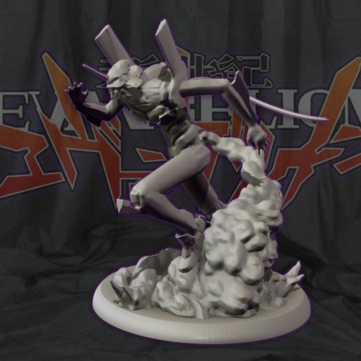 Eva unit 01 - Neon Genesis Evangelion - 3d print statue 3D model