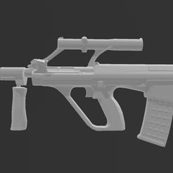 AUG_1.jpg STL file Styer AUG A1 Rifle・3D printing template to download