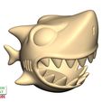Shark-Gadget-Ball-10.jpg Shark Gadget Box 3D Sculpting Printable Model