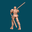 BPR_Render3.png Eurshin, a dramatic half-orc (alternative pose) - dnd miniature [presupported]