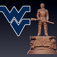 gfhhh.png NCAA College West Virginia Mountaineers Tim Wolfe Desktop Statues