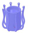 osmi03v1-11.jpg vase cup vessel octopus omni03v1 for 3d-print or cnc