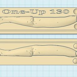 one up 130 a.jpg one-up lure mold 130mm