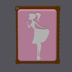 barbie-blow-kiss.jpg Archivo STL BARBIE SILHOUETTE COOKIE - Beso besucón・Idea de impresión 3D para descargar