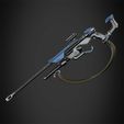 AnaRifleBack.jpg Overwatch Ana Biotic Rifle for Cosplay