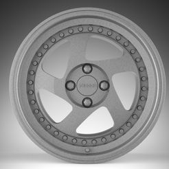untitled.138.jpg Fichier STL STL WHEEL RODERA TMB 4 E 5 FUROS・Objet pour imprimante 3D à télécharger
