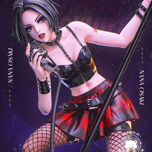 🌹 Nana Osaki - NANA・Arquivo SVG para Impressão 3D・Cults