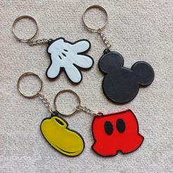 Llavero-mickey-5.jpeg Файл STL Брелоки с Микки・3D-печать дизайна для загрузки