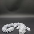 20231217_213943.jpg Snowstorm, Winter Dragon - Articulated Dragon Snap-Flex Fidget Toy