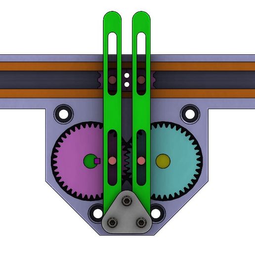 Download free STL file Mechanism Design A001-Rotating to Linear motion ...