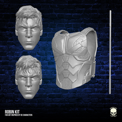 1.png STL file Robin Fan Art Kit 3D printable File For Action Figures・Model to download and 3D print