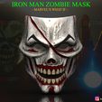 001.jpg Iron Man Zombie Mask - Marvel What If - High Quality Details 3D print model