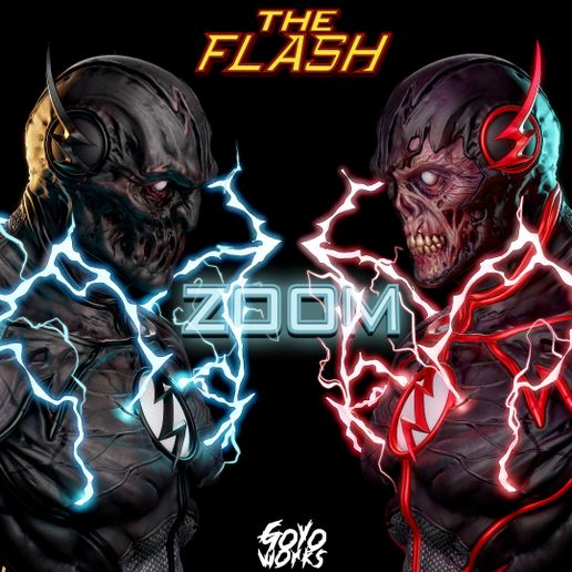🦹 The flash villain ZOOM bust 3D print model・ 3D File for ・Cults