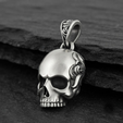 real.png Ornamentaler Totenkopf-Anhänger 3D-Druck Modell