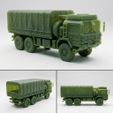 MAN-HX61-Canvas-Cover-7.jpg MAN HX61 Canvas Cover Variant – 1/87 Scale Military Truck 3D Model | HO Scale STL for Resin & FDM Printing