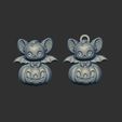 cute-bat-sitting-in-big-pumpkin-19.jpg hallowen cute bat sitting in big pumpkin decor