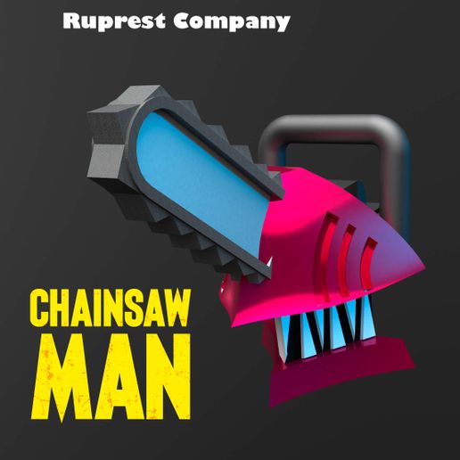 Chainsaw Man keychain 3D model