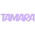 Tamara_Inlay.STL TAMARA LED ILLUMINATED LETTERS