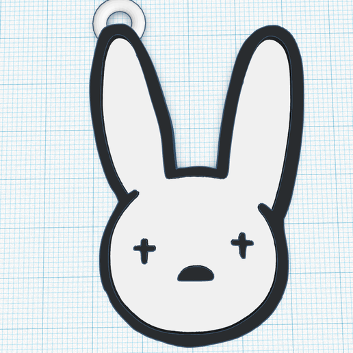 Bad Bunny Logo 3D model