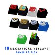 portada.jpg 10 KEYCAPS FOR MECHANICAL KEYBOARD - GAMER EDITION