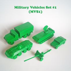 MVS1-Photo-01.jpg Descargar archivo MVS1 Conjunto de Vehículos Militares #1 • Diseño para impresión en 3D, sandman_d