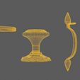 11.jpg Doorhandle 3D Model Set